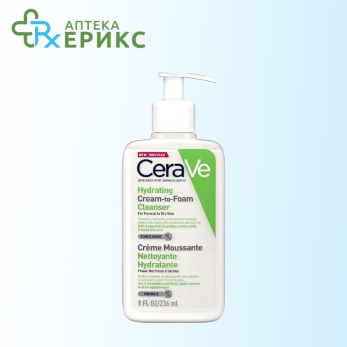 CeraVe Хидратантна кремасто-пенеста емулзија за чистење лице