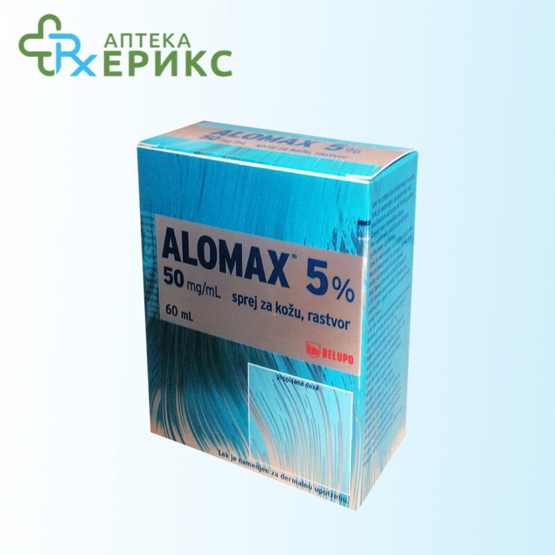 Alomax 5% спреј | Alomax 5% sprej protiv opaganje kosa | Аптека ЕРИКС