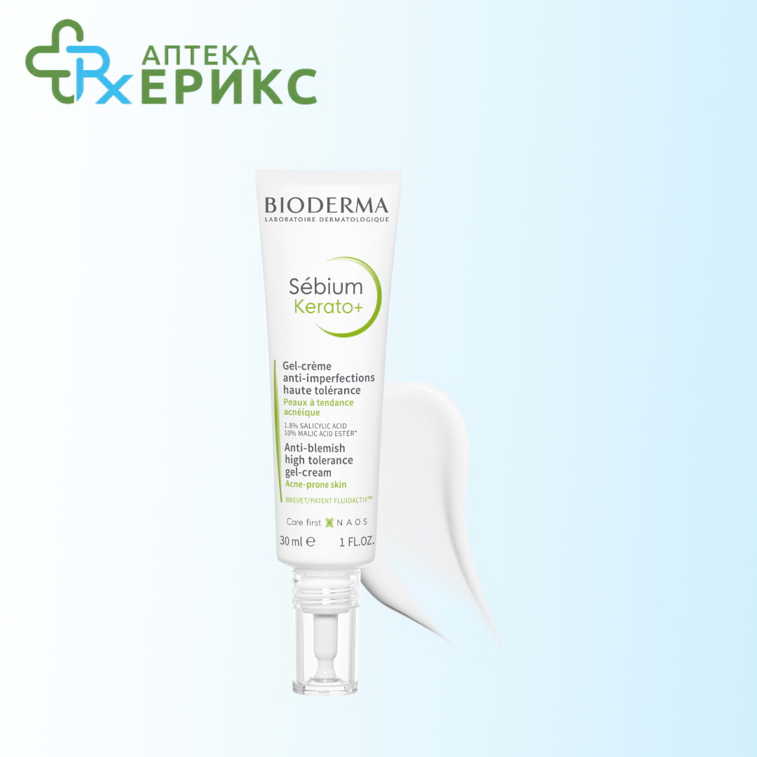 bioderma sebium kerato gel krem protiv nepravilnosti na koza
