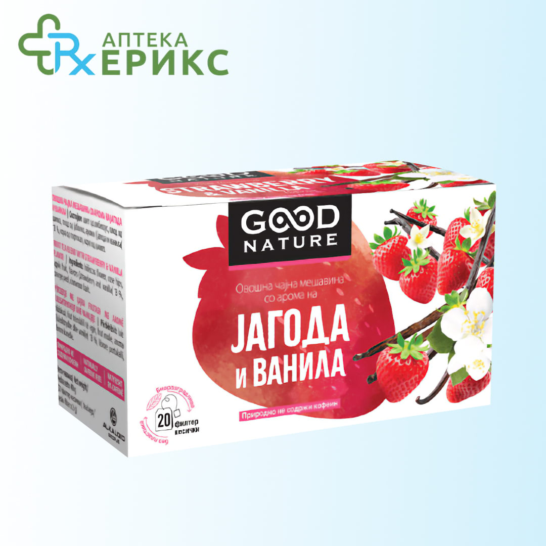 caj od jagoda i vanila